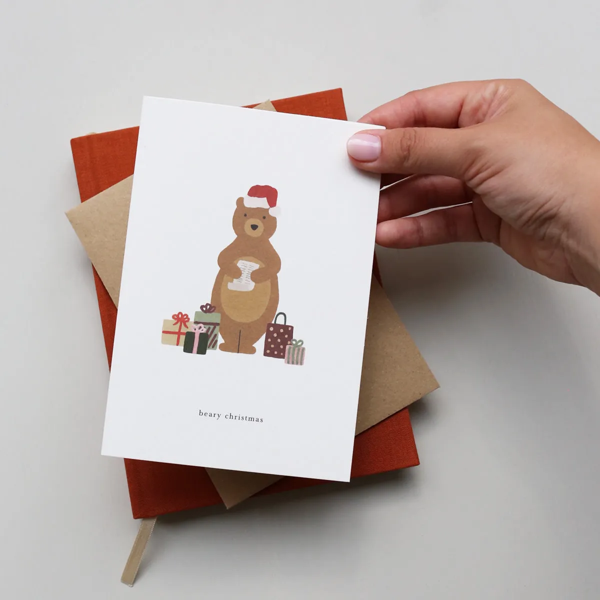 Kartotek Christmas Bear carte de Noël ours avec enveloppe