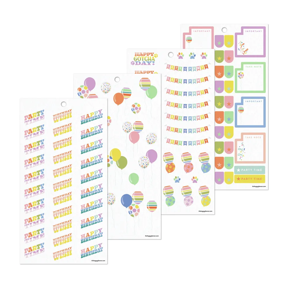Happy Planner Celebrations autocollants 30 feuilles 822 fête
