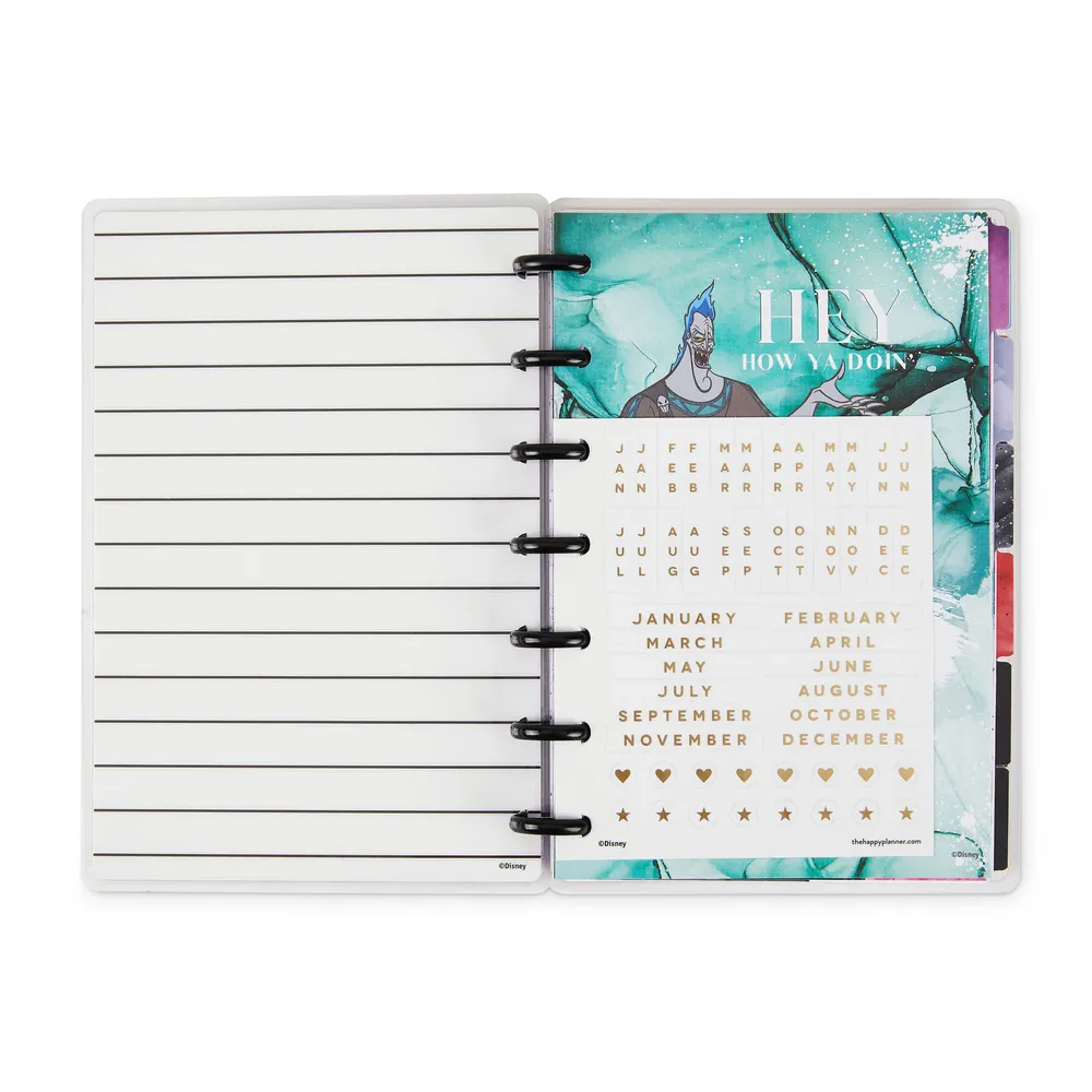 Happy Planner Disney Villains Mini agenda non daté 12 mois