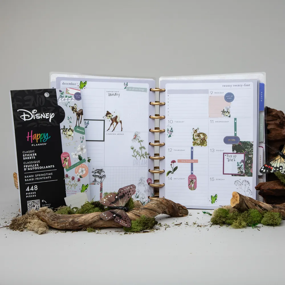 Happy Planner Disney Bambi Springtime stickers 448 pcs