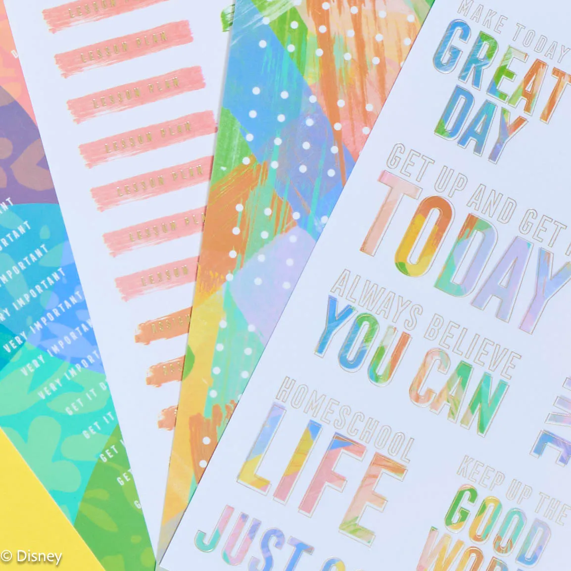 Happy Planner Happy Teacher autocollants 5 feuilles 225 pièces