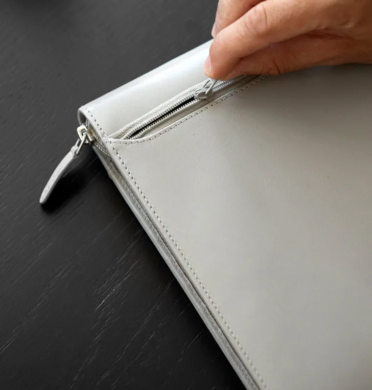 Filofax Lockwood organiseur zip A5 gris cuir