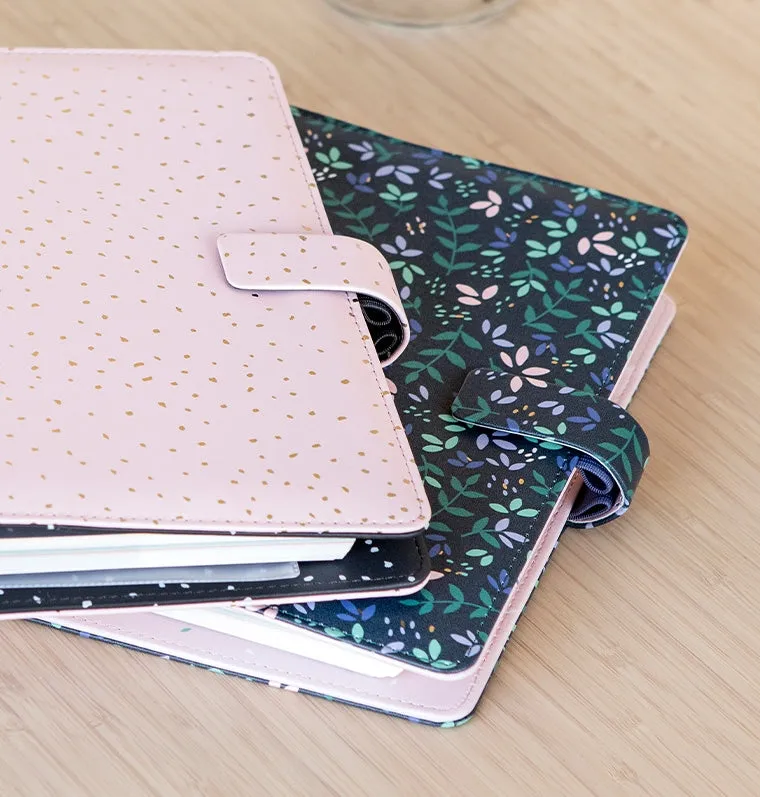 Filofax Garden organiseur A5 noir floral doré