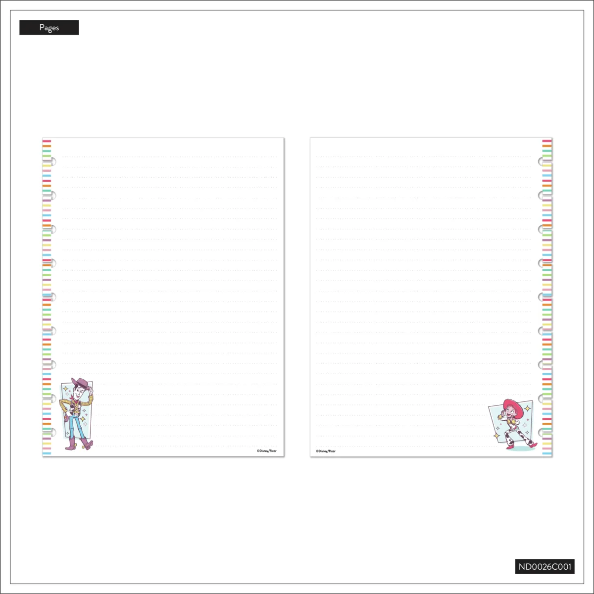 Happy Notes Toy Story carnet pointillé Classic 60 feuilles