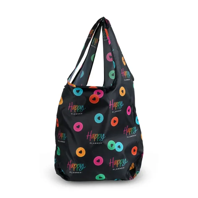 Happy Planner Happy Plans Reusable Shopping Tote sac nylon pliable