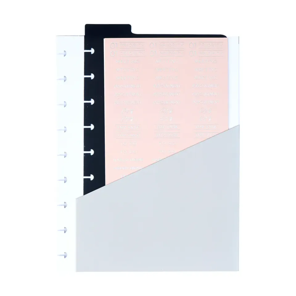 Happy Planner Work Life Onyx pack accessoires Classic noir