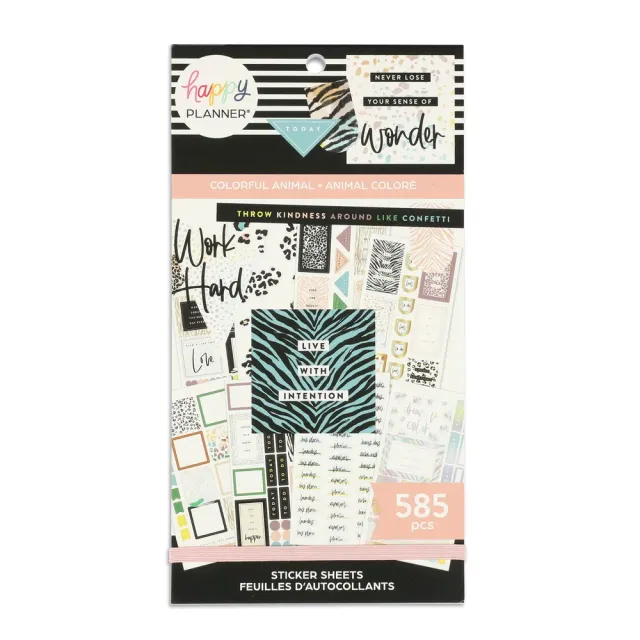 Happy Planner Safari stickers livre 30 pages 585 autocollants