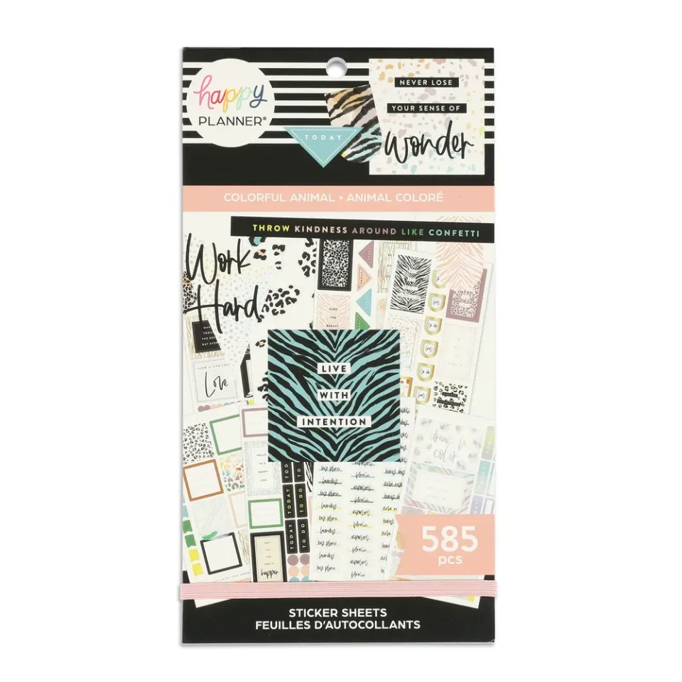 Happy Planner Safari stickers livre 30 pages 585 autocollants