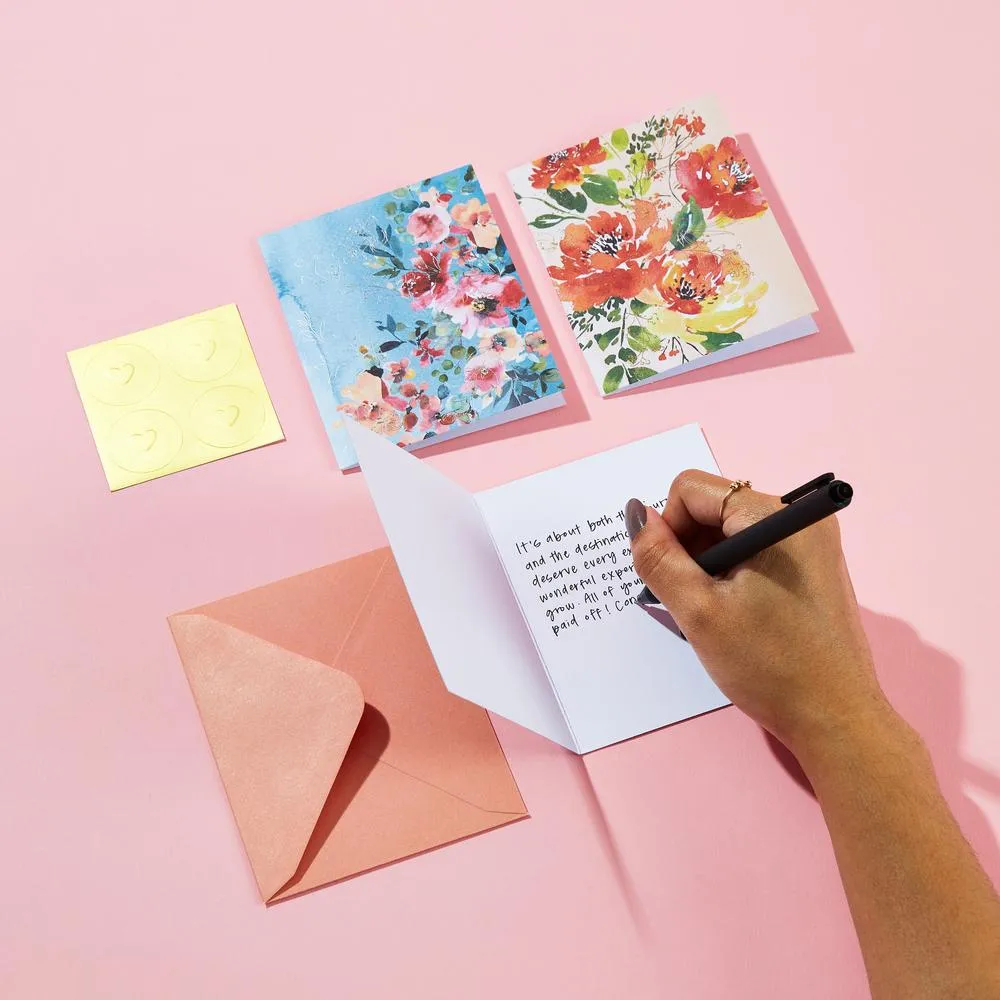 Happy Planner Elegant Florals cartes remerciement 20 pièces