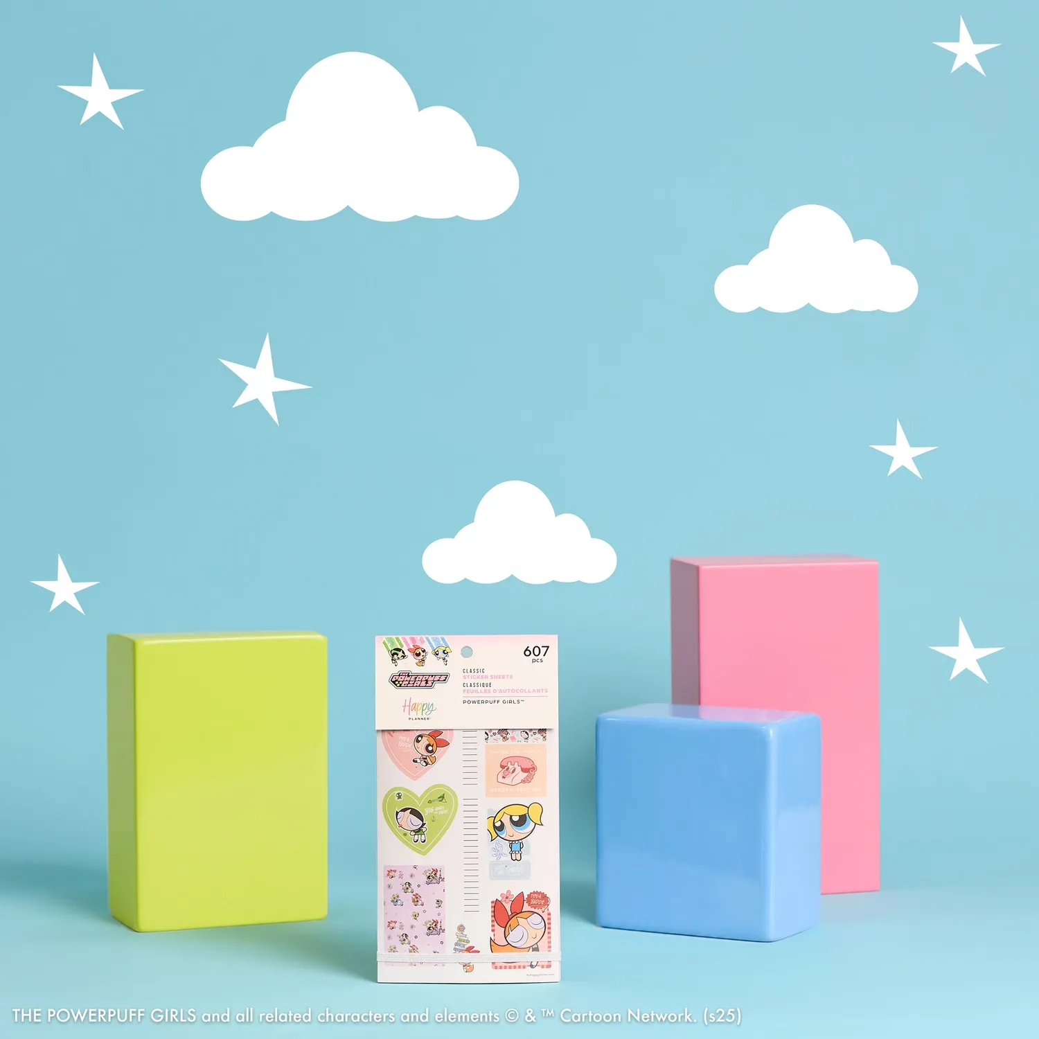 Happy Planner Powerpuff Girls Value Pack stickers 30 feuilles colorés