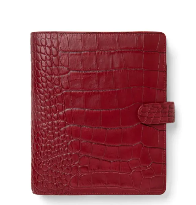 Filofax Classic Croc organiseur A5 marron cuir