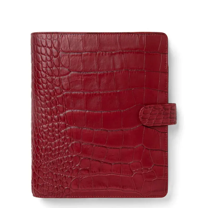 Filofax Classic Croc organiseur A5 marron cuir