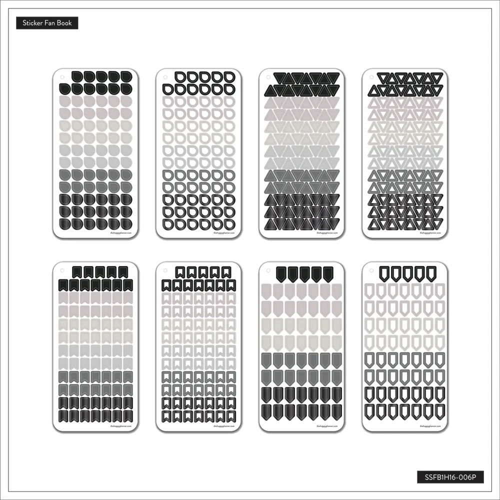 Happy Planner Work Life Metropolitan stickers foil 16 feuilles