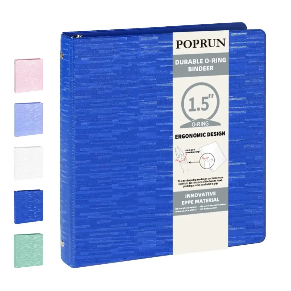 Poprun EPPE EP001MO15-P1 classeur 3 anneaux 1,5 pouce recyclable
