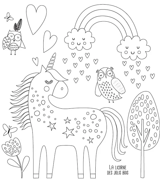 Ma pochette Licornes cartes à gratter et coloriages
