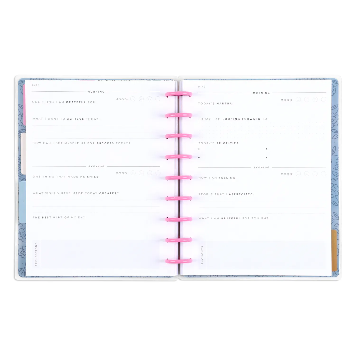 Happy Planner Bold Hope journal gratitude guidé Classic 80 feuilles
