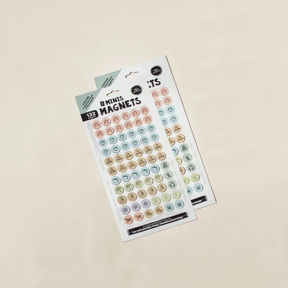 Les Belles Combines Mini Magnets aimants 132 pictogrammes famille