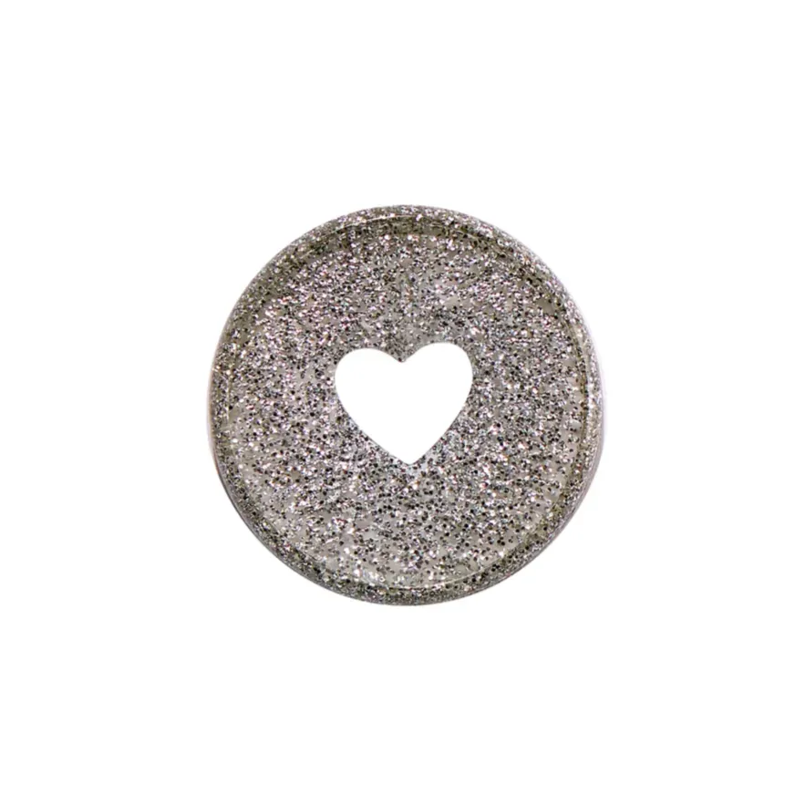 Happy Planner Silver Glitter disques Medium 11 pièces