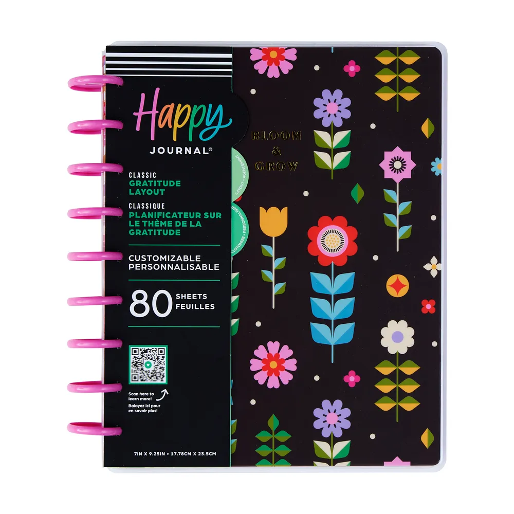 Happy Planner Mod Garden Classic journal guidé gratitude 80 feuilles