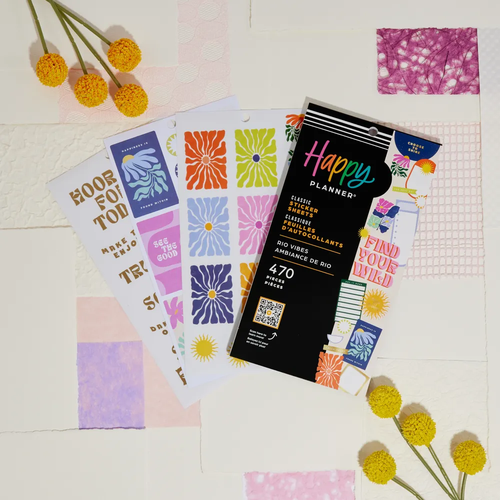 Happy Planner Rio Vibes stickers 30 feuilles vacances