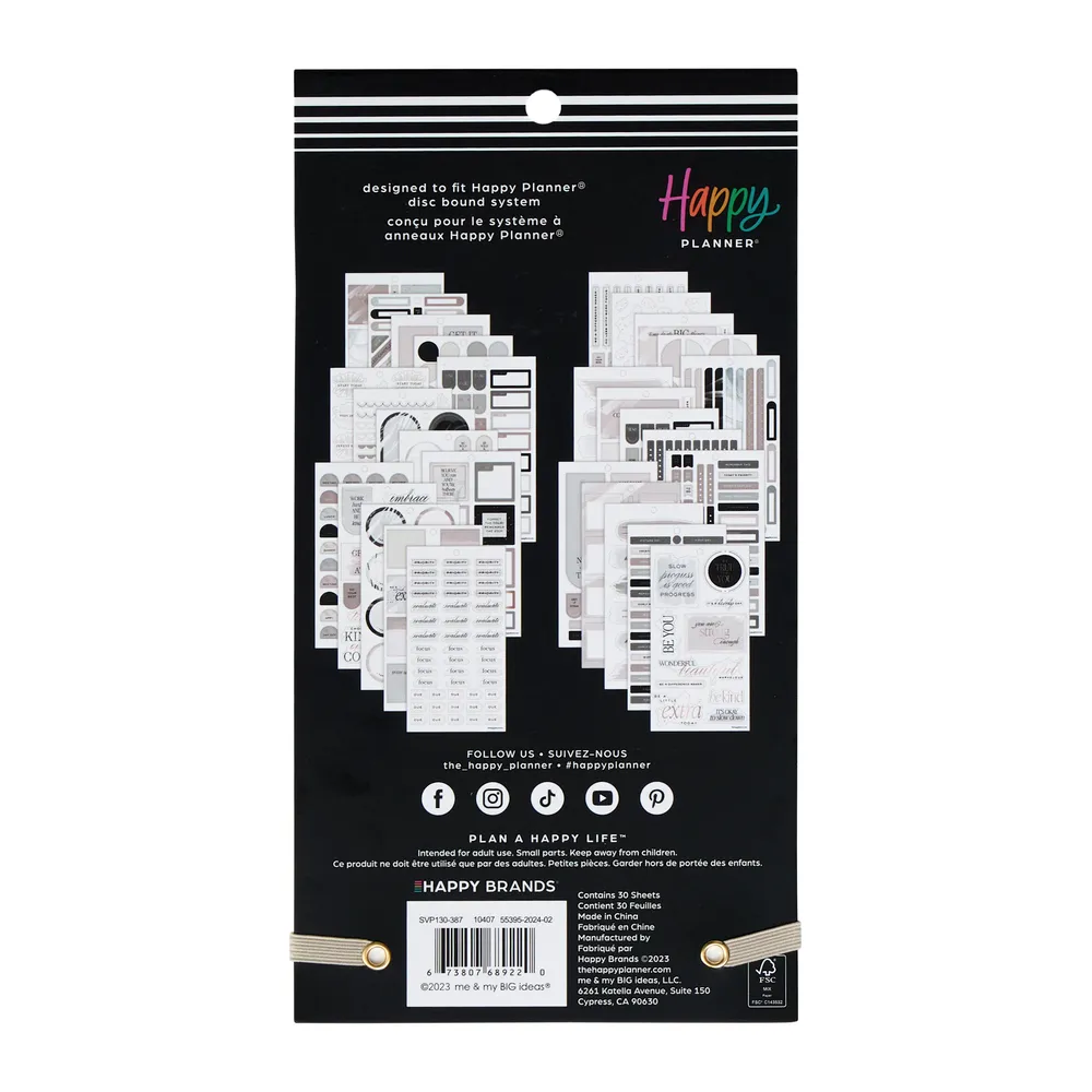 Happy Planner Aesthetique Teacher stickers Big 617 prof