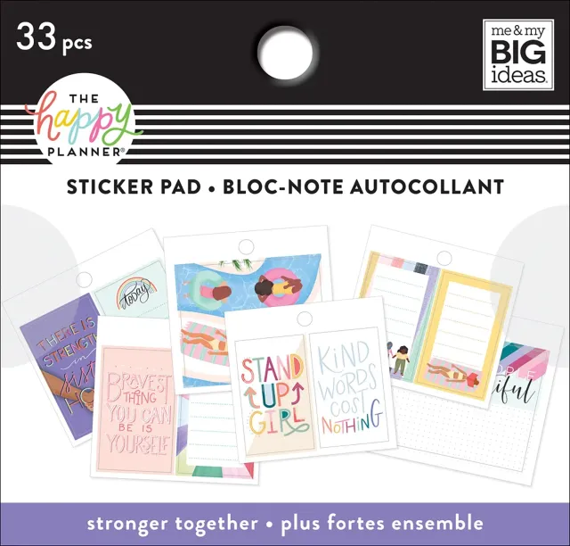 Happy Planner Stronger Together mini stickers girl power