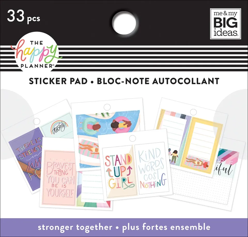 Happy Planner Stronger Together mini stickers girl power