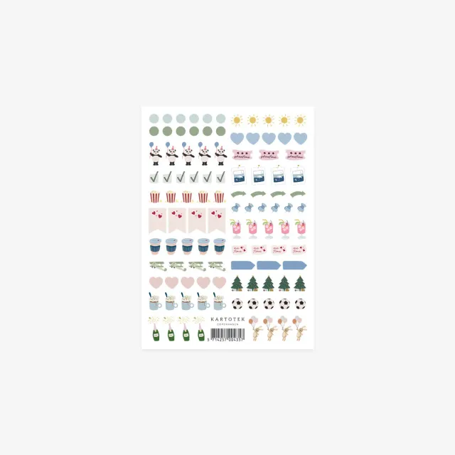 Kartotek Mini Calendar Icons II stickers agenda