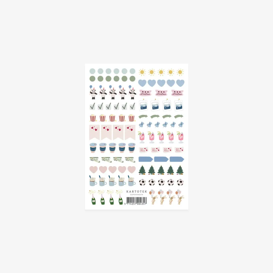 Kartotek Mini Calendar Icons II stickers agenda