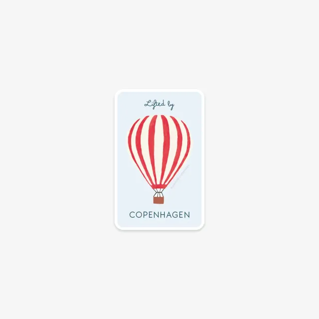 Kartotek Hot Air Balloon sticker vinyle montgolfière mat