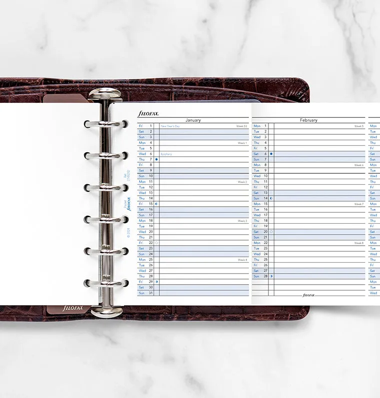 Filofax Classic recharge agenda vertical 2027 pocket