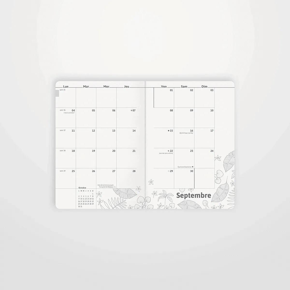 My365 My Agenda 2025/2026 poche A6 Sable + jaquette chocolat