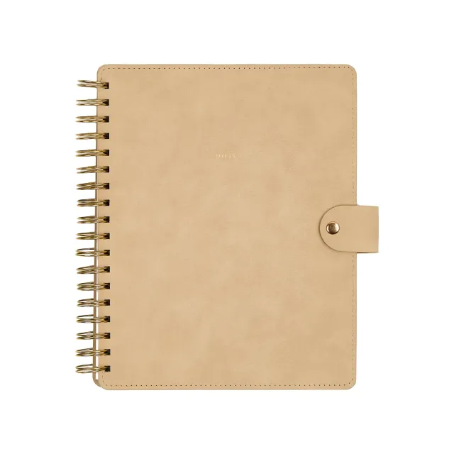 Me & my big ideas Citrine carnet à spirale Mocha Classic simili cuir