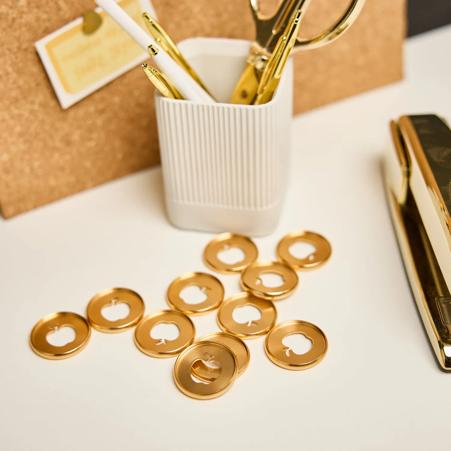 Happy Planner Gold Apple Cut Out disques métal M 11 pcs