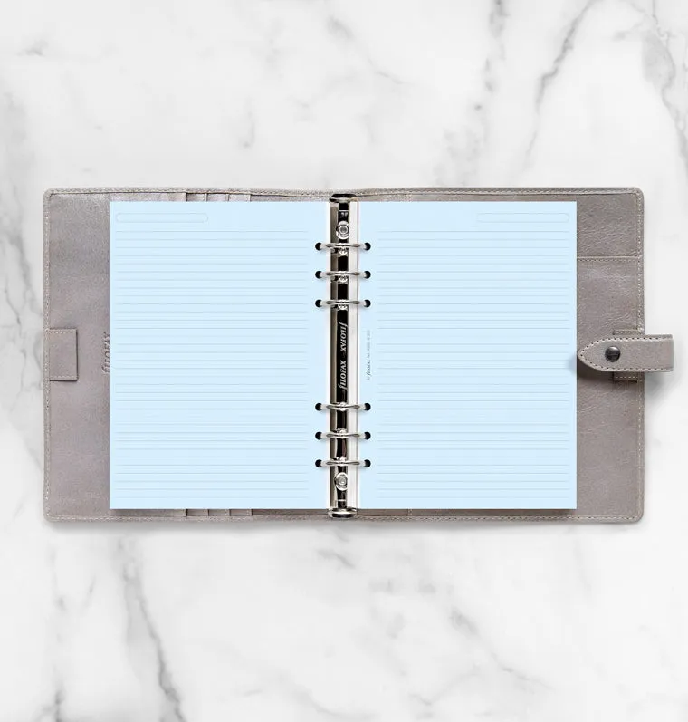 Filofax Classic recharge A5 feuilles lignées bleues x25