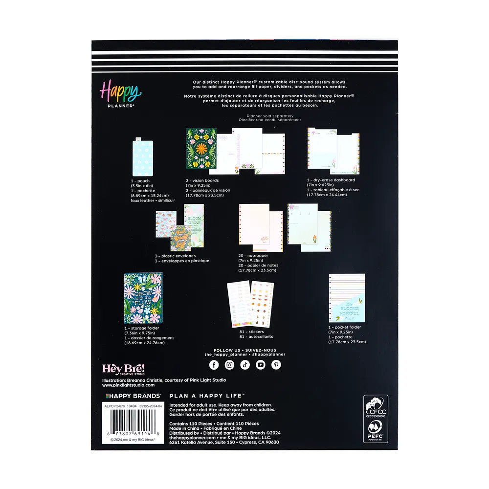 Happy Planner Seasons of Joy compagnon planner Classic floral
