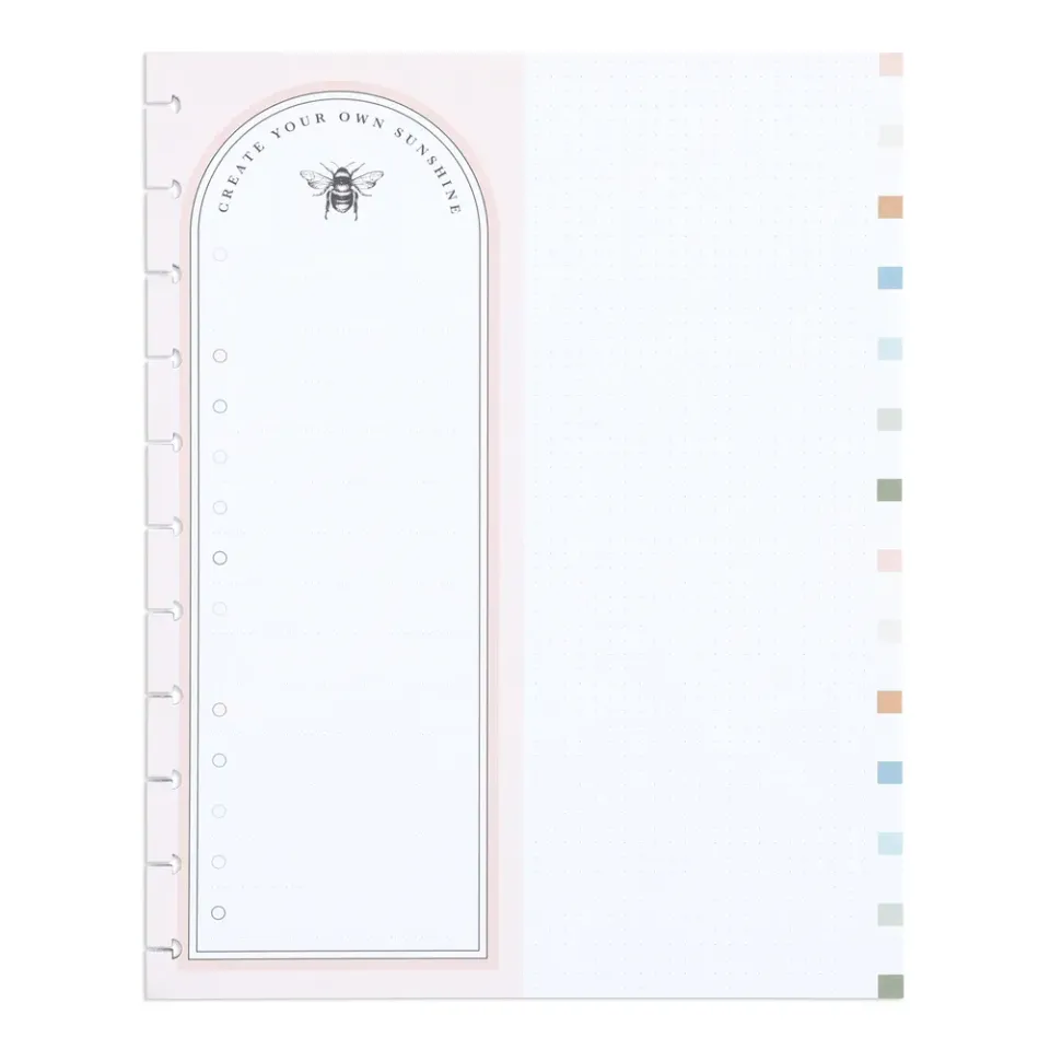 Happy Planner Woodland Charm Big recharge papier pointillé 40 feuilles