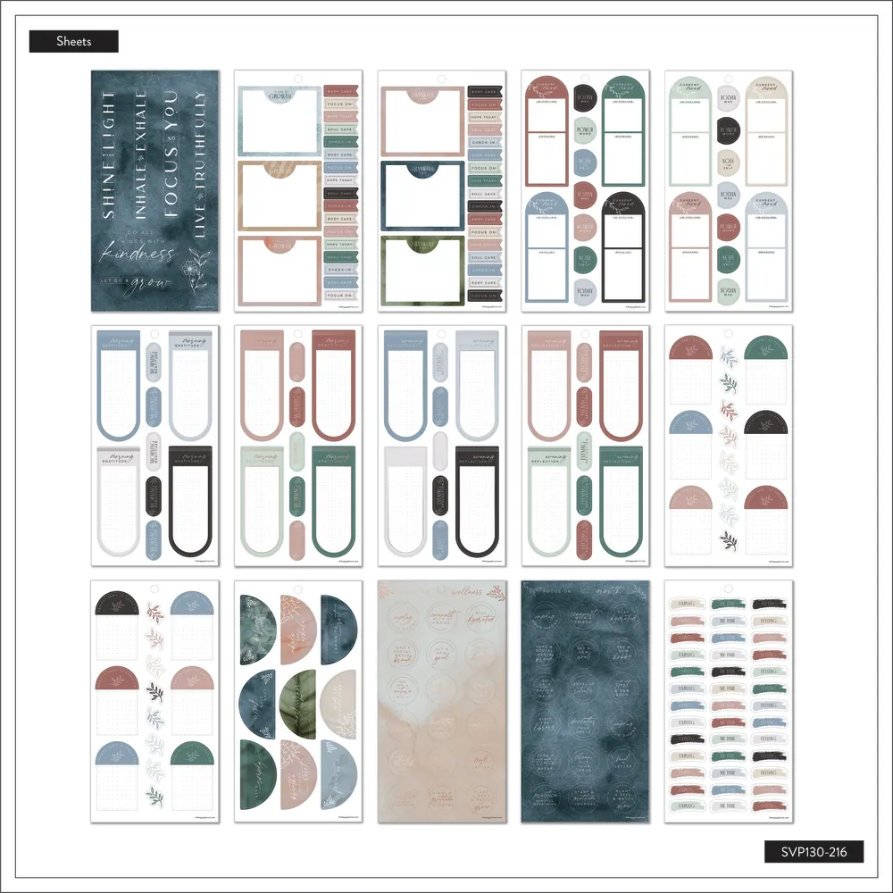 Happy Planner Heal From Within stickers value pack 475 pièces