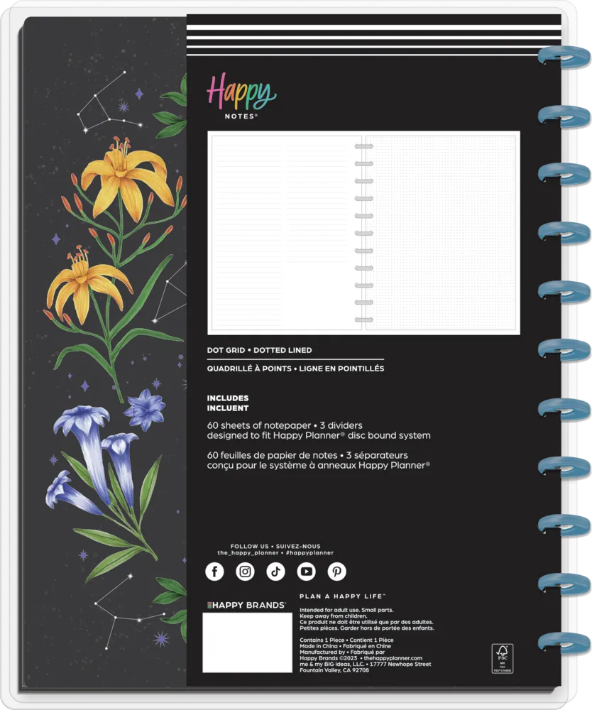 Me & my big ideas Happy Notes Moody Blooms carnet Big 60 feuilles