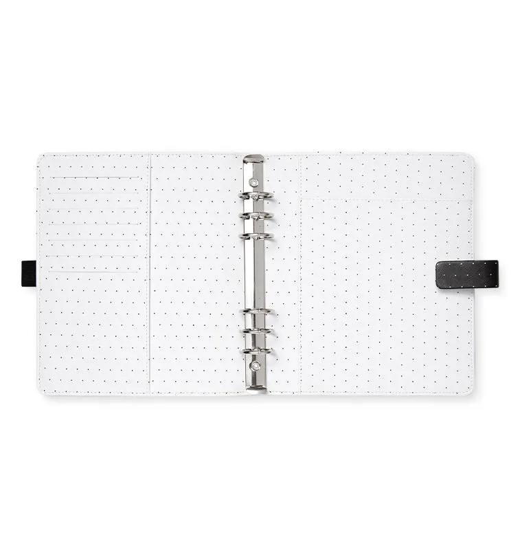 Filofax Moonlight organiseur A5 noir détails dorés