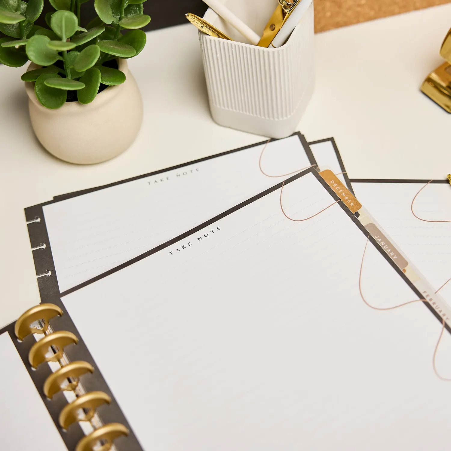 Happy Planner Chalkboard Charm Big recharge agenda 40 feuilles ligné pointillé