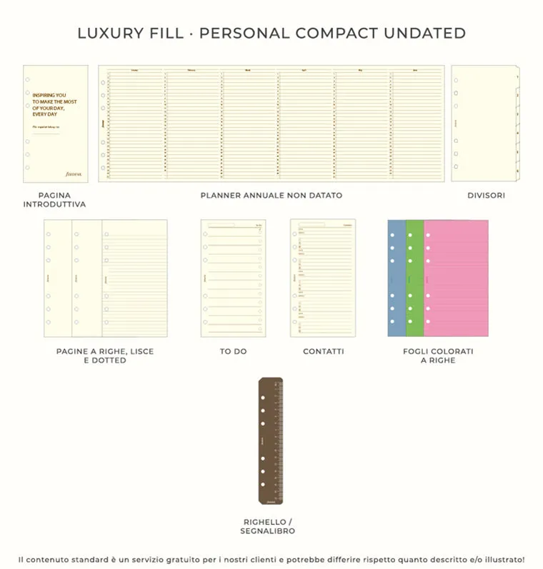 Filofax Malden Compact Zip organiseur Personal rose