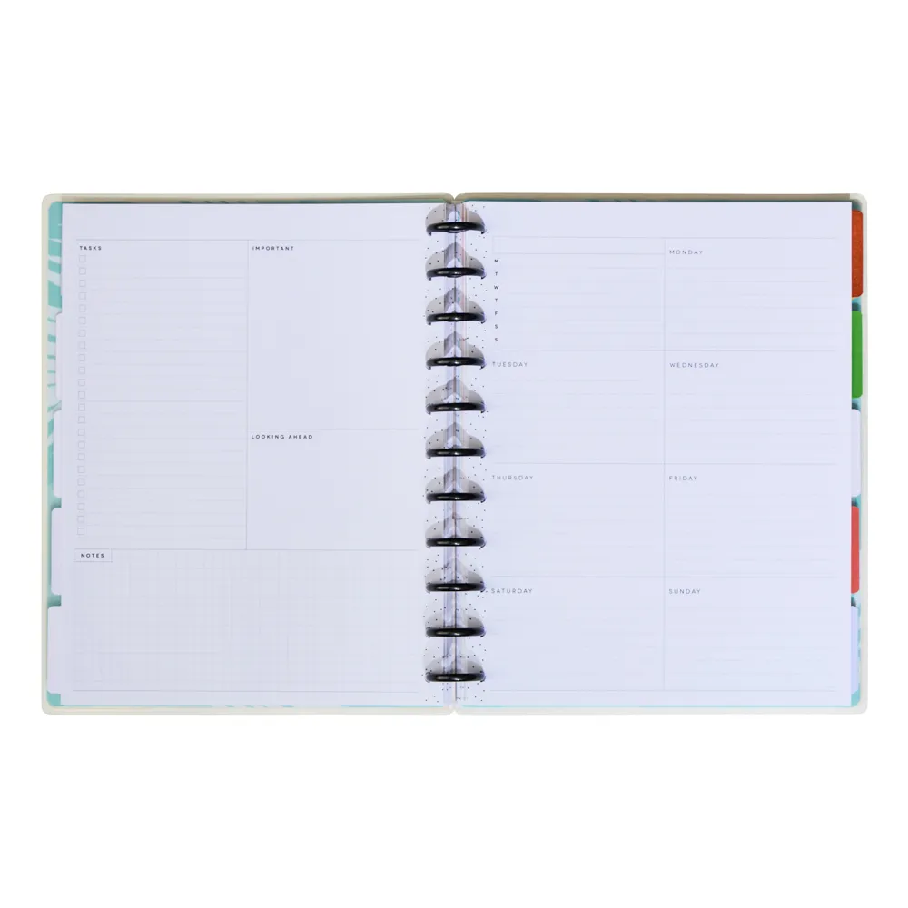 Happy Planner Bold Botanical agenda Big dashboard non daté