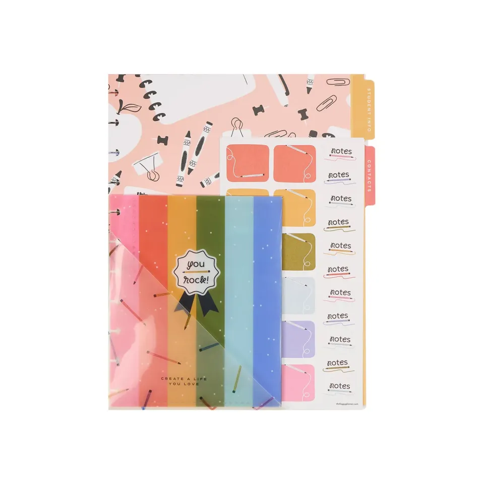 Happy Planner School Doodles Big pochette infos élèves
