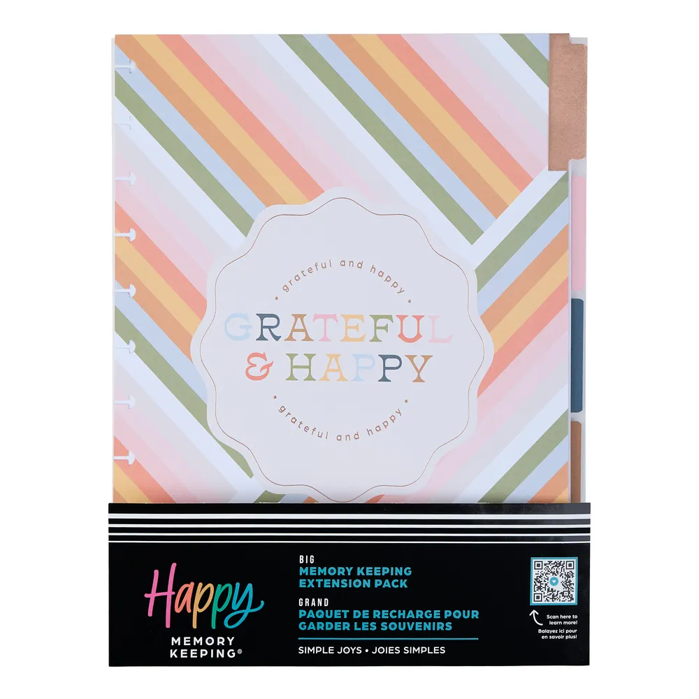 Happy Planner Simple Joys big extension album 4 mois 104 pièces