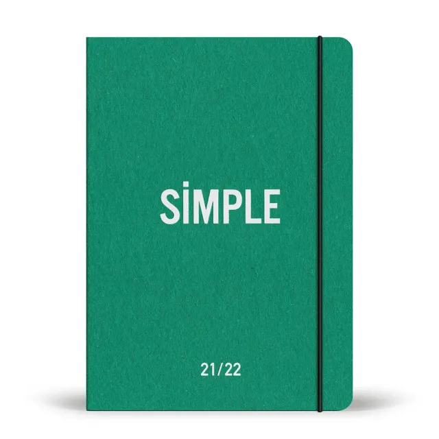 My365 Simple scolaire 2021/2022 agenda hebdomadaire A5 recharge recyclé