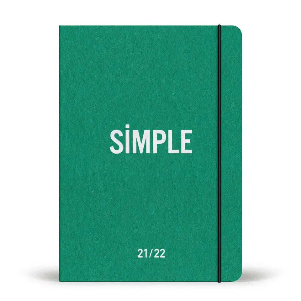 My365 Simple scolaire 2021/2022 agenda hebdomadaire A5 recharge recyclé