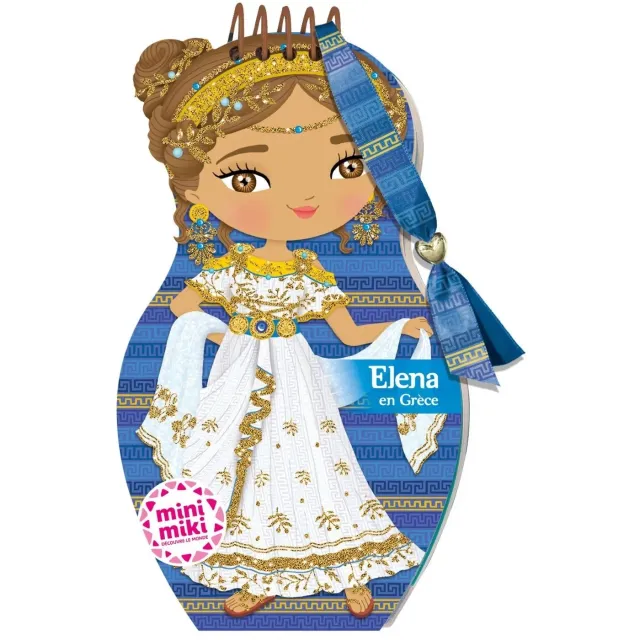 Minimiki Elena en Grèce carnet créatif stickers bracelet