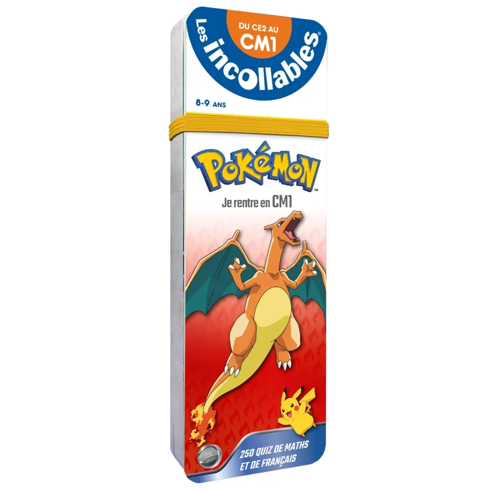 Les Incollables Pokémon Je rentre en CM1 éventail quiz 8-9 ans