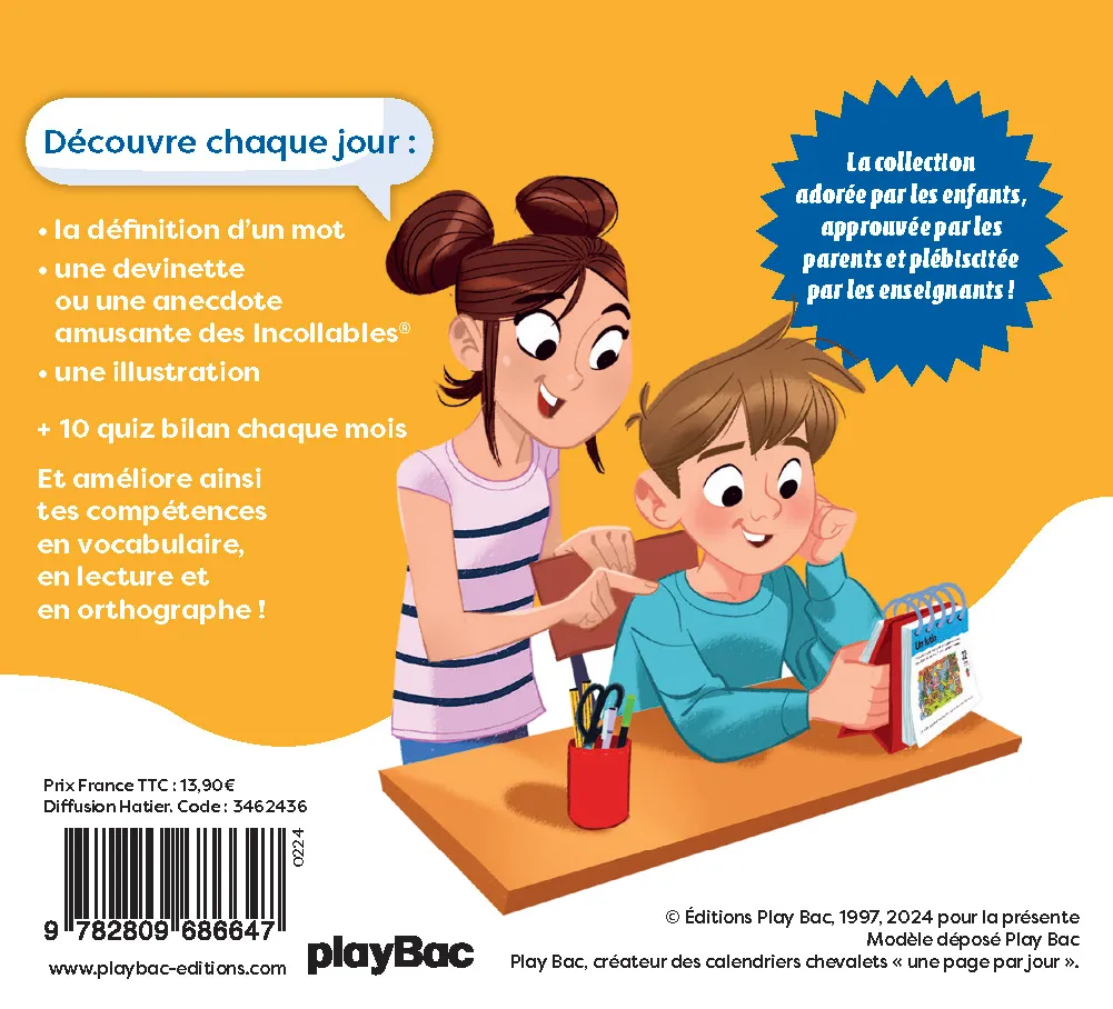 Frigobloc Les Incollables Un Mot par Jour bloc 5-6 ans 2024